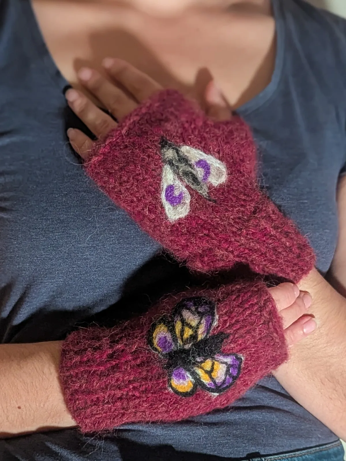 Mitaines Tatouées -Papillon – Image 6