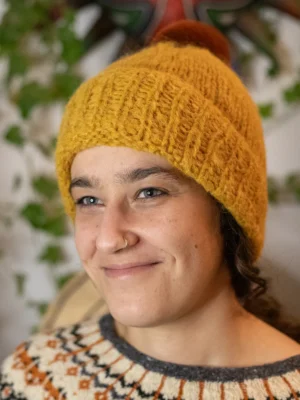 Bonnet Mérinos alpaga soie - plusieurs couleurs