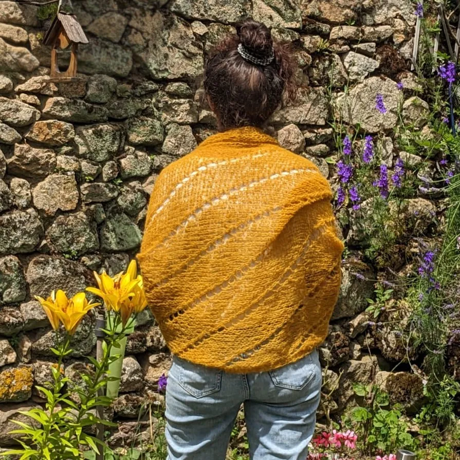 Châle Nona Alpaga et soie - plusieurs couleurs – Image 7