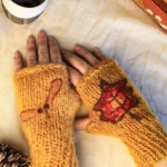 Mitaines Tatouées - feuille d'érable et Samare