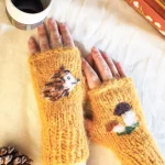 Mitaines Tatouées - hérisson et bolet