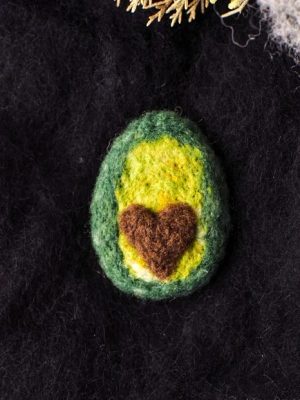 Broche cœur d'avocat